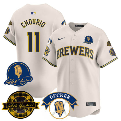 Milwaukee Brewers 2025 Limited Jersey - Bob Uecker Patch - All Stitched