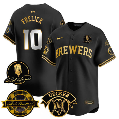Milwaukee Brewers 2025 Limited Jersey - Bob Uecker Patch - All Stitched