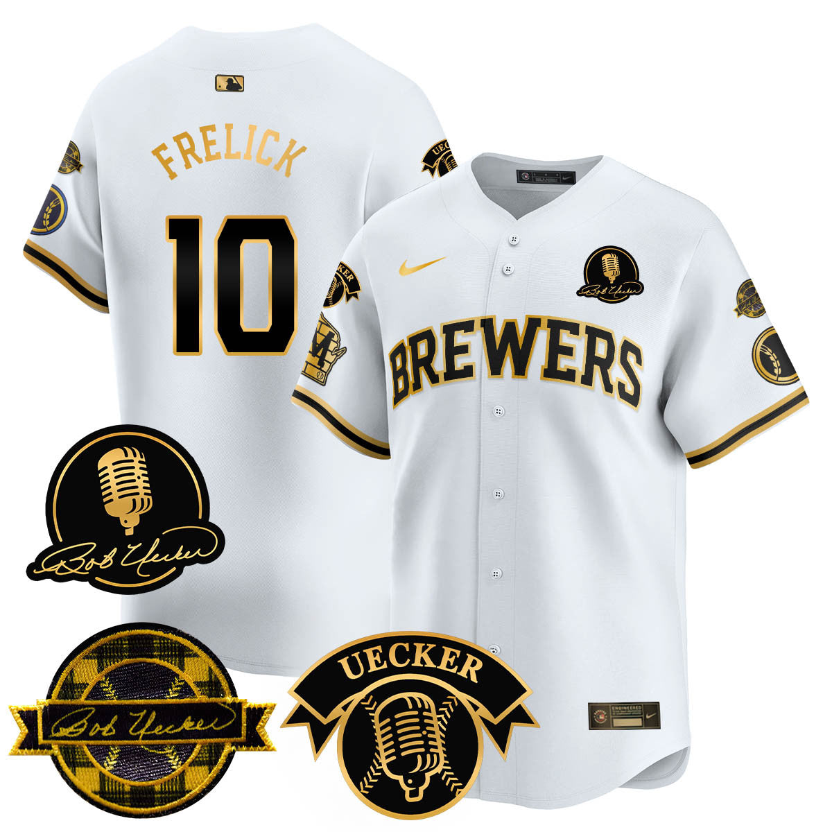 Milwaukee Brewers 2025 Limited Jersey - Bob Uecker Patch - All Stitched