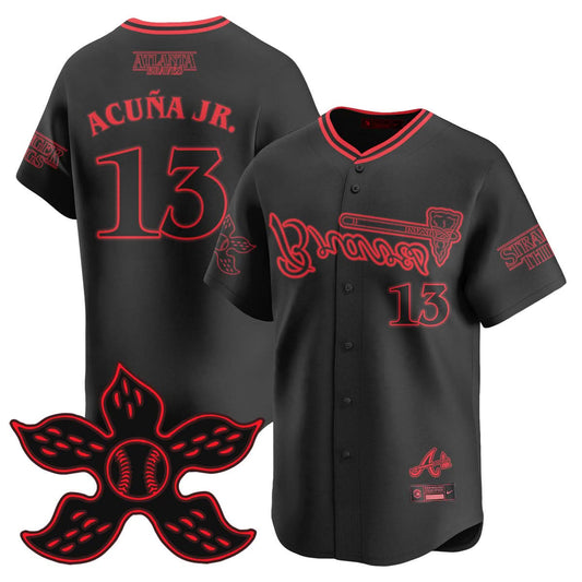 Atlanta Braves Stranger Things 2025 Limited Jersey - All Stitched