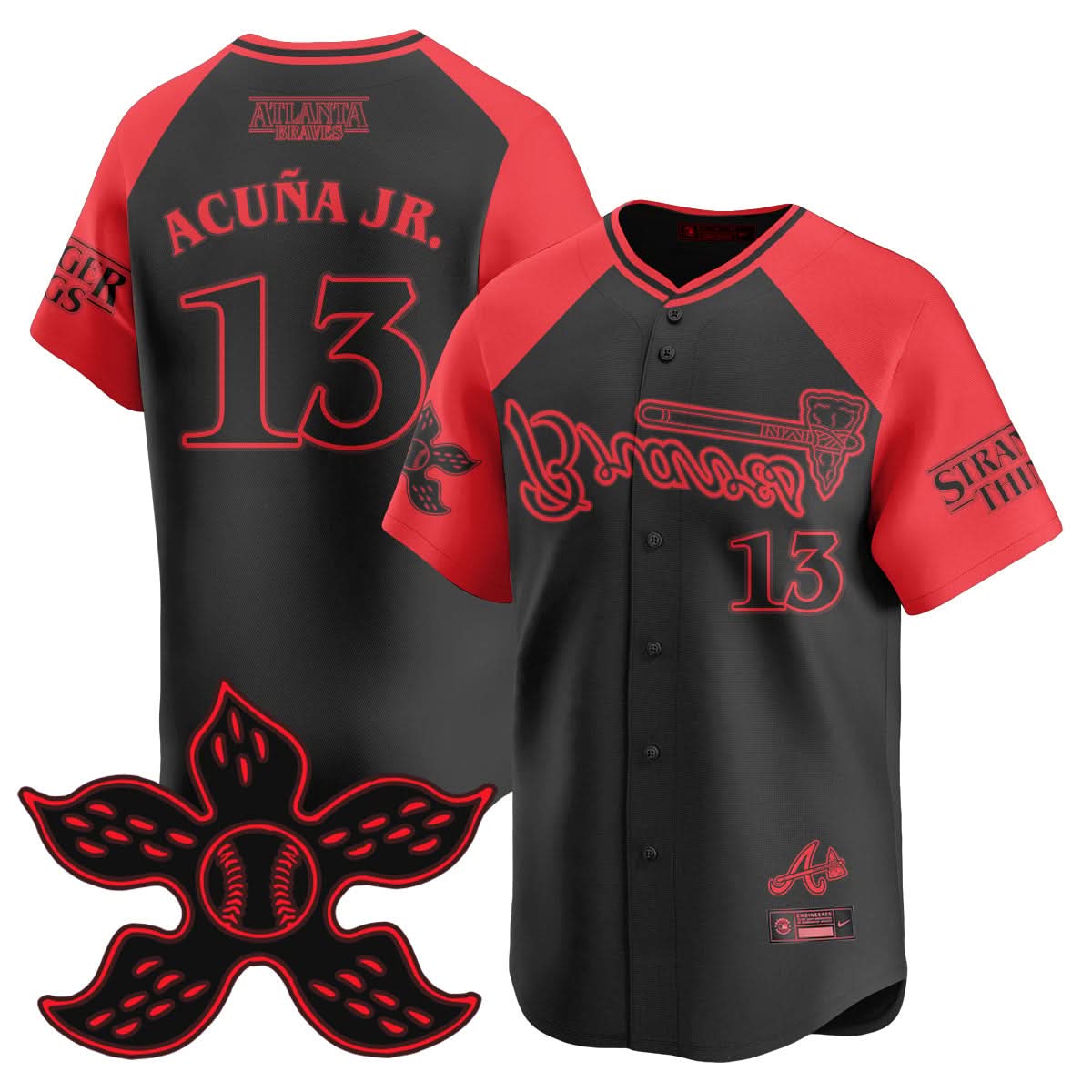 Atlanta Braves Stranger Things 2025 Limited Jersey - All Stitched