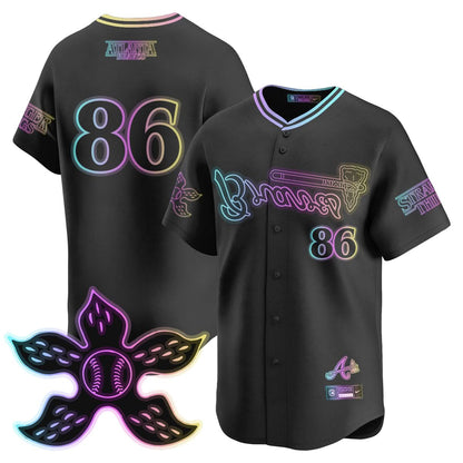 Atlanta Braves Stranger Things 2025 Limited Jersey - All Stitched