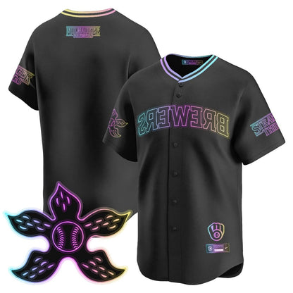 Milwaukee Brewers Stranger Things 2025 Limited Jersey - All Stitched