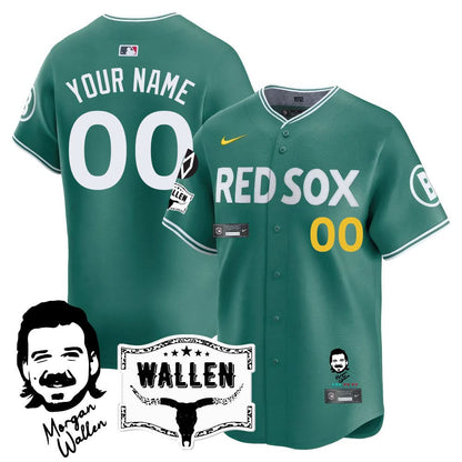 Boston Red Sox Morgan Wallen 2025 Custom Jersey - All Stitched