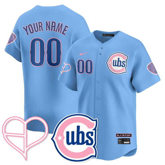 Chicago Cubs BLΛƆKPIИK 2025 Limited Custom Jersey - All Stitched