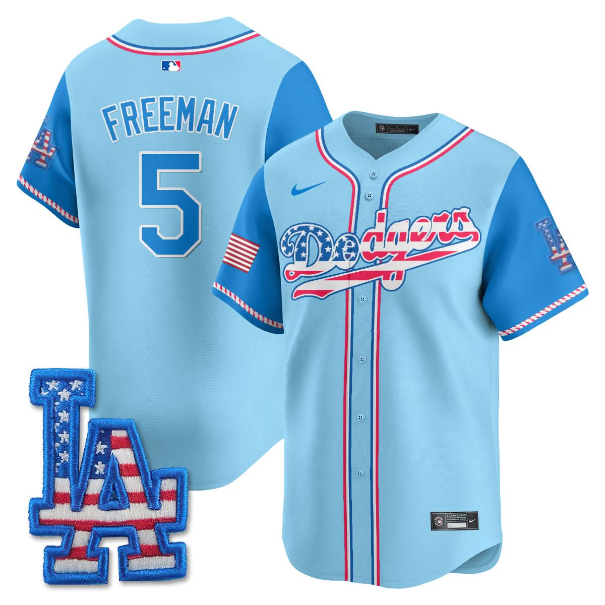 Los Angeles Dodgers 2025 Fourth of July Jersey - All Stitched