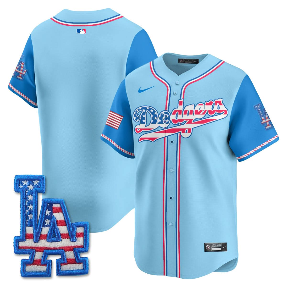Los Angeles Dodgers 2025 Fourth of July Jersey - All Stitched