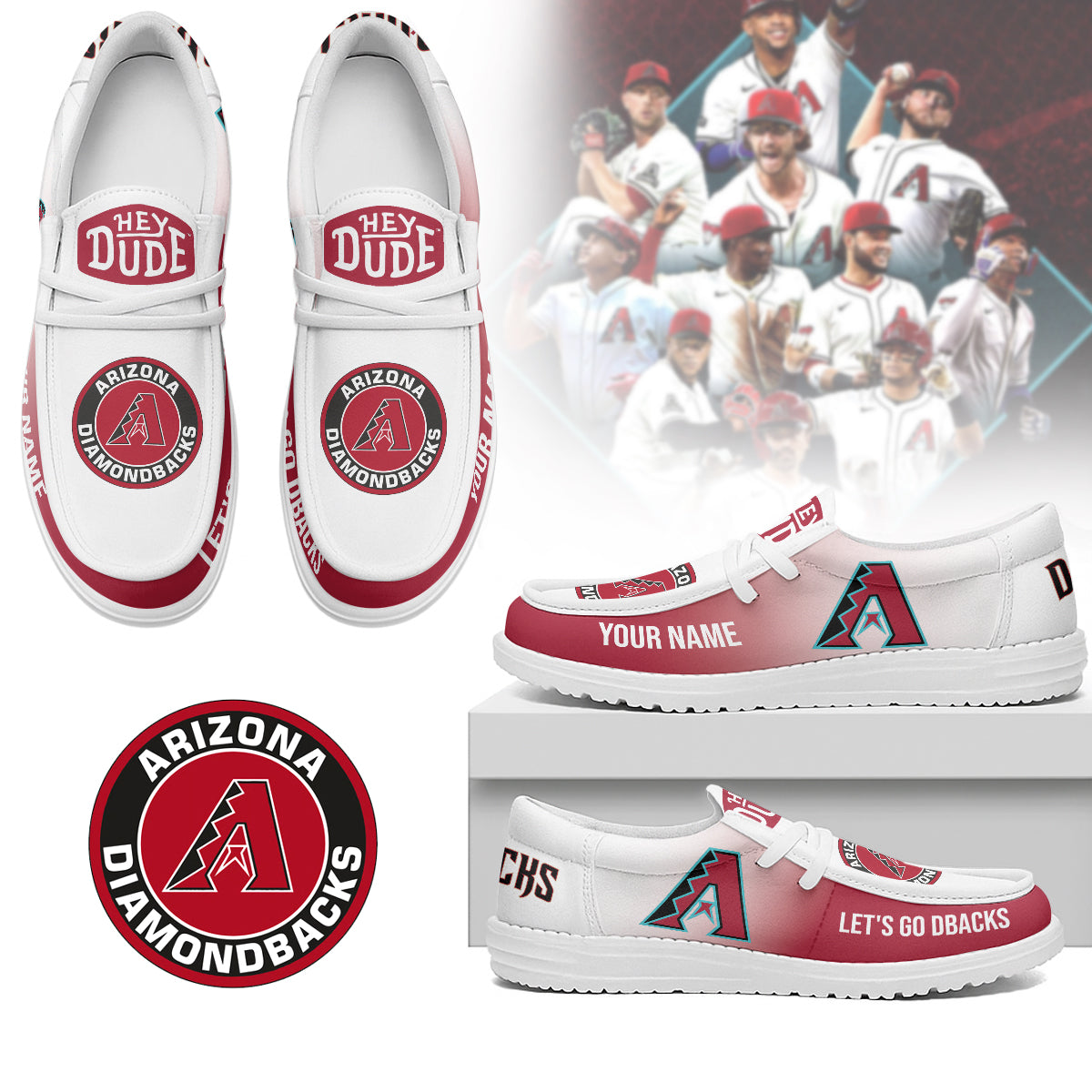 Arizona Diamondbacks | Premium Loafer Shoes