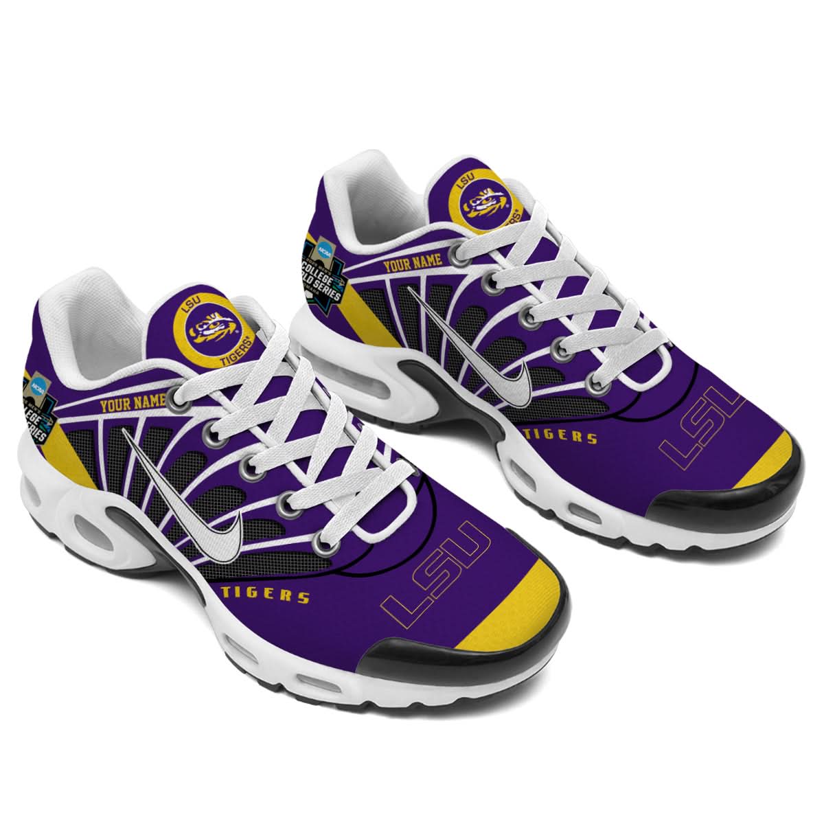 LSU Tigers NCAA 2025 World Series Air Max Shoes