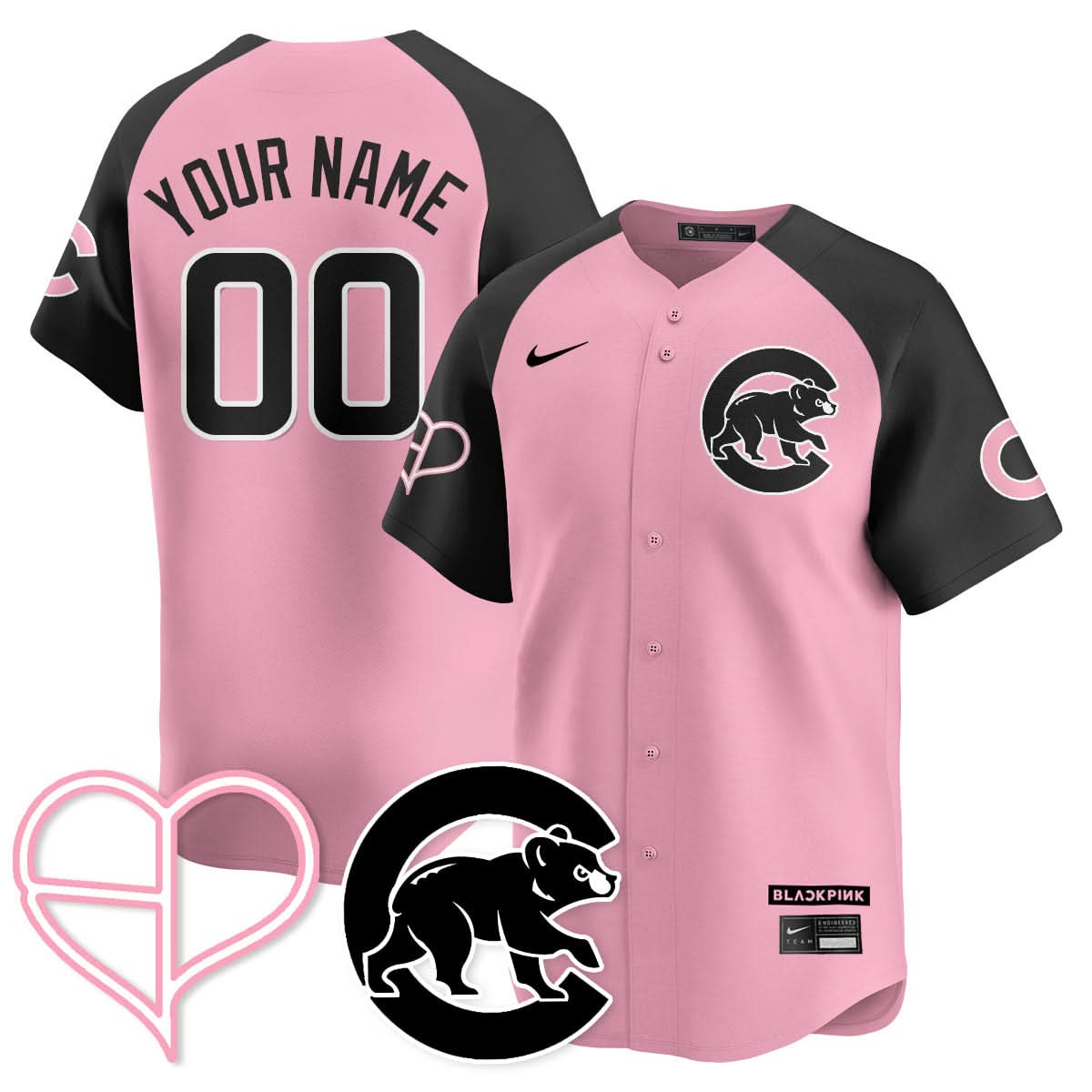 Chicago Cubs BLΛƆKPIИK 2025 Limited Custom Jersey - All Stitched
