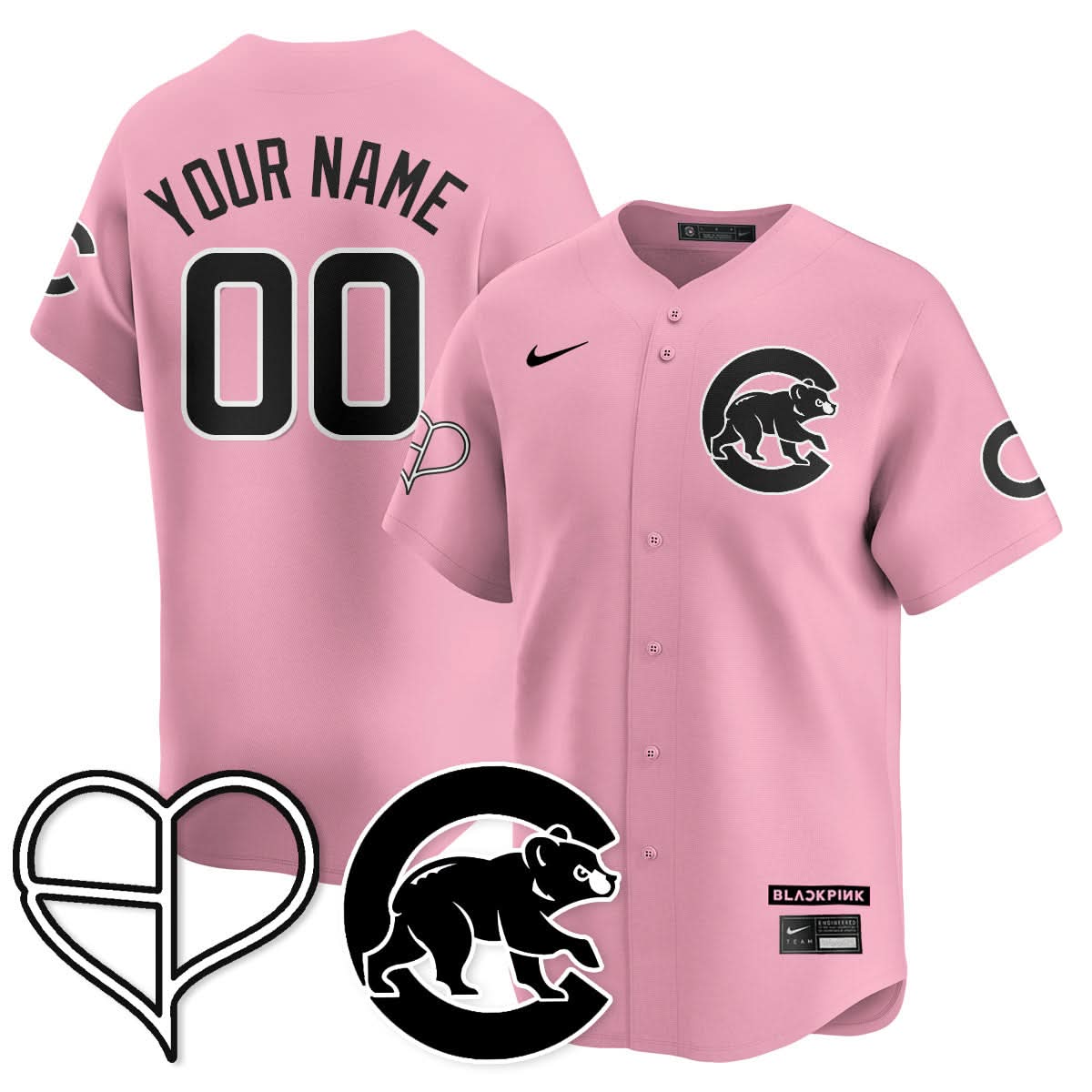 Chicago Cubs BLΛƆKPIИK 2025 Limited Custom Jersey - All Stitched