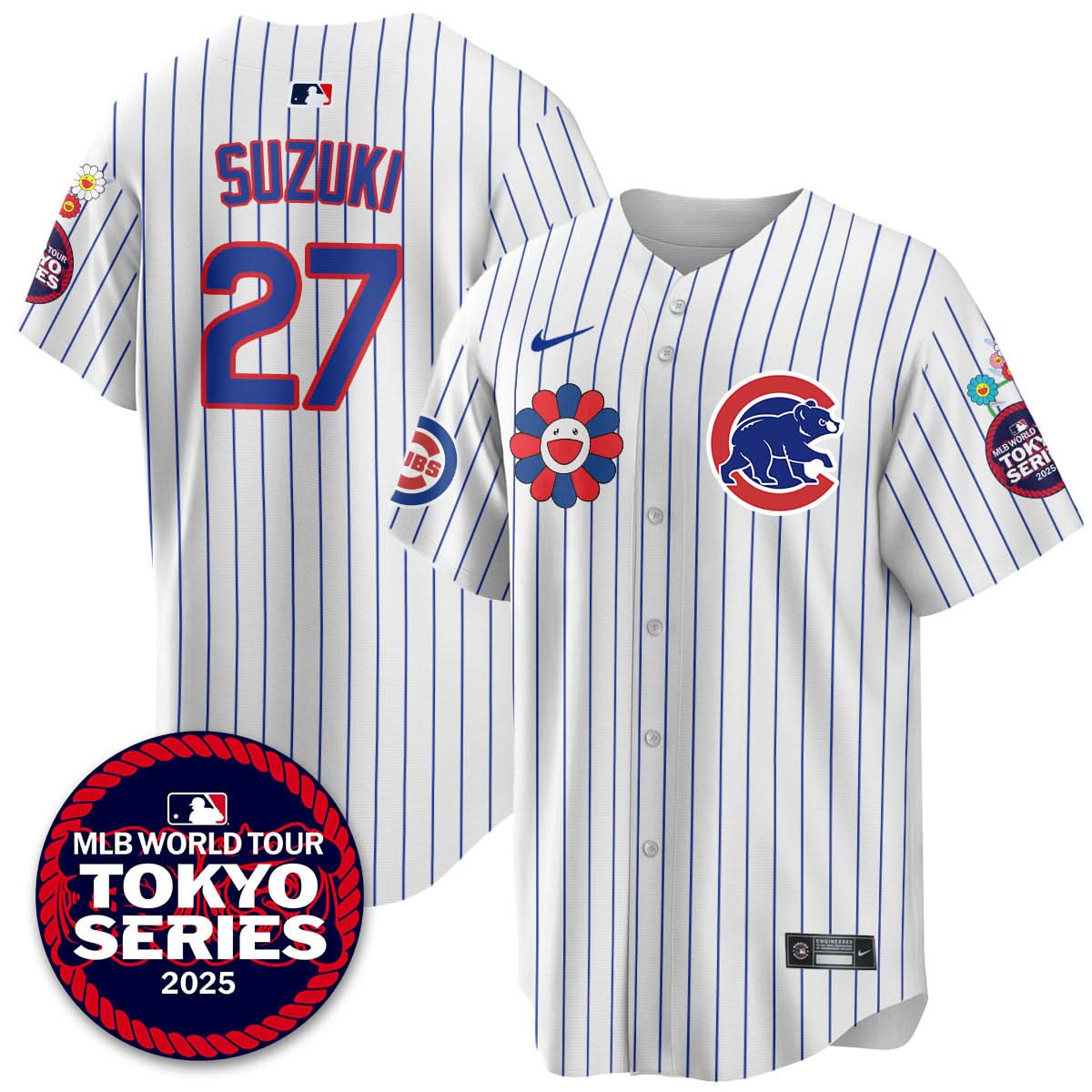 Chicago Cubs Tokyo Series 2025 Vapor Premier Limited Jersey - Stitched