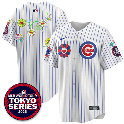 Chicago Cubs Tokyo Series 2025 Vapor Premier Limited Jersey - Stitched