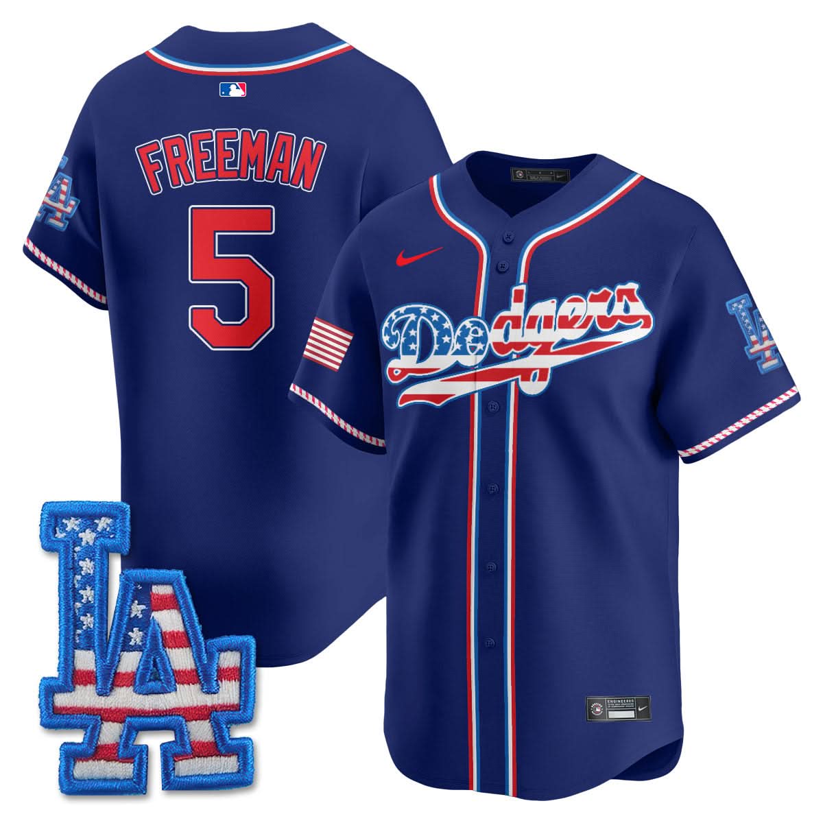 Los Angeles Dodgers 2025 Fourth of July Jersey - All Stitched