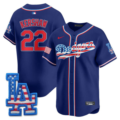 Los Angeles Dodgers 2025 Fourth of July Jersey - All Stitched