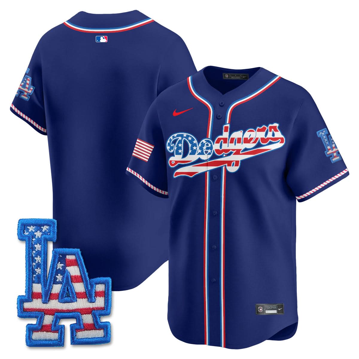 Los Angeles Dodgers 2025 Fourth of July Jersey - All Stitched