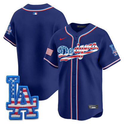 Los Angeles Dodgers 2025 Fourth of July Jersey - All Stitched