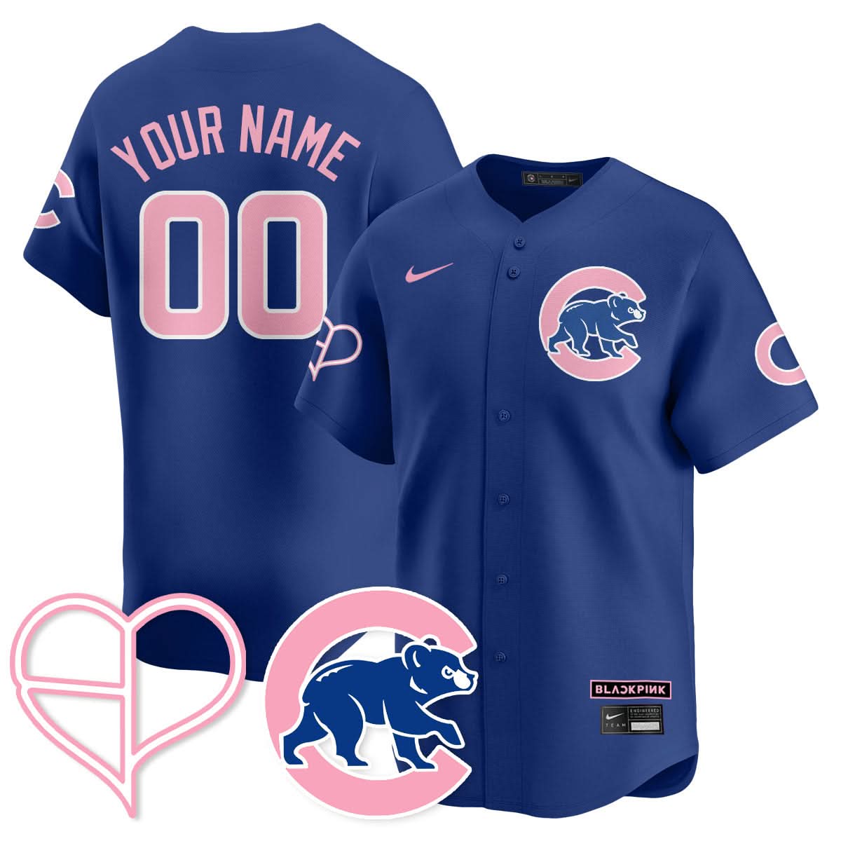 Chicago Cubs BLΛƆKPIИK 2025 Limited Custom Jersey - All Stitched