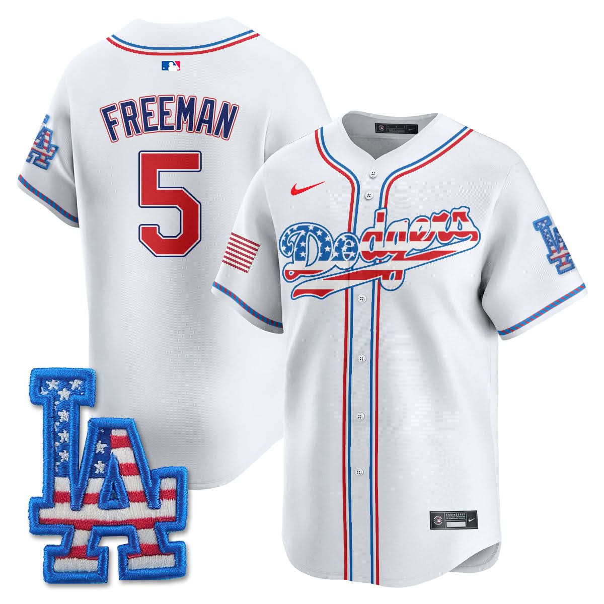 Los Angeles Dodgers 2025 Fourth of July Jersey - All Stitched