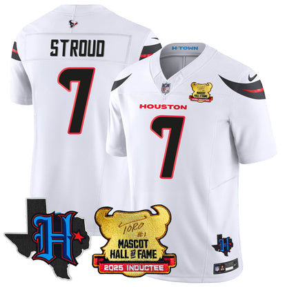 Houston Texans 2025 Mascot Hall Of Fame Jersey - All Stitched