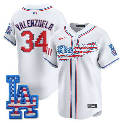 Los Angeles Dodgers 2025 Fourth of July Jersey - All Stitched
