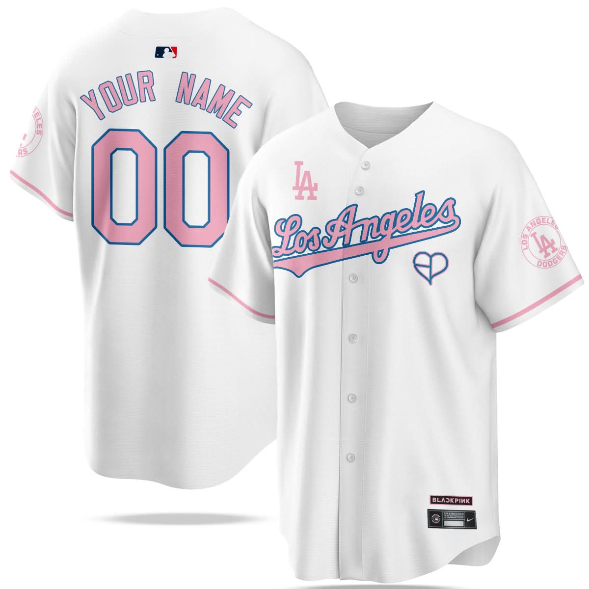 Los Angeles Dodgers BLΛƆKPIИK 2025 Limited Custom Jersey - All Stitched