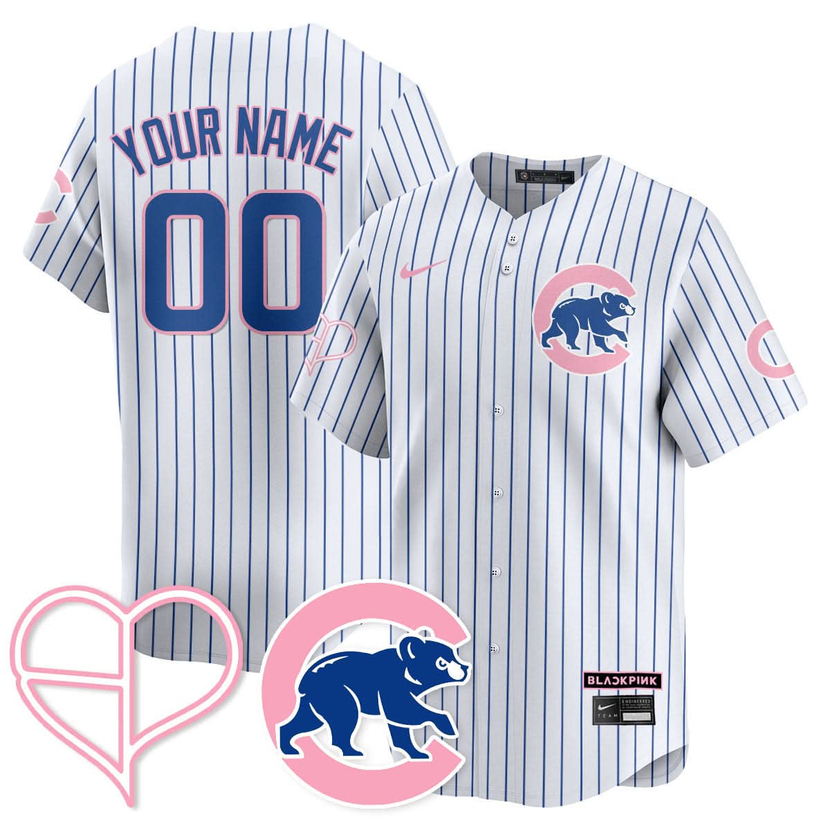 Chicago Cubs BLΛƆKPIИK 2025 Limited Custom Jersey - All Stitched