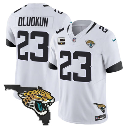Jacksonville Jaguars Florida Patch Vapor Jersey - All Stitched