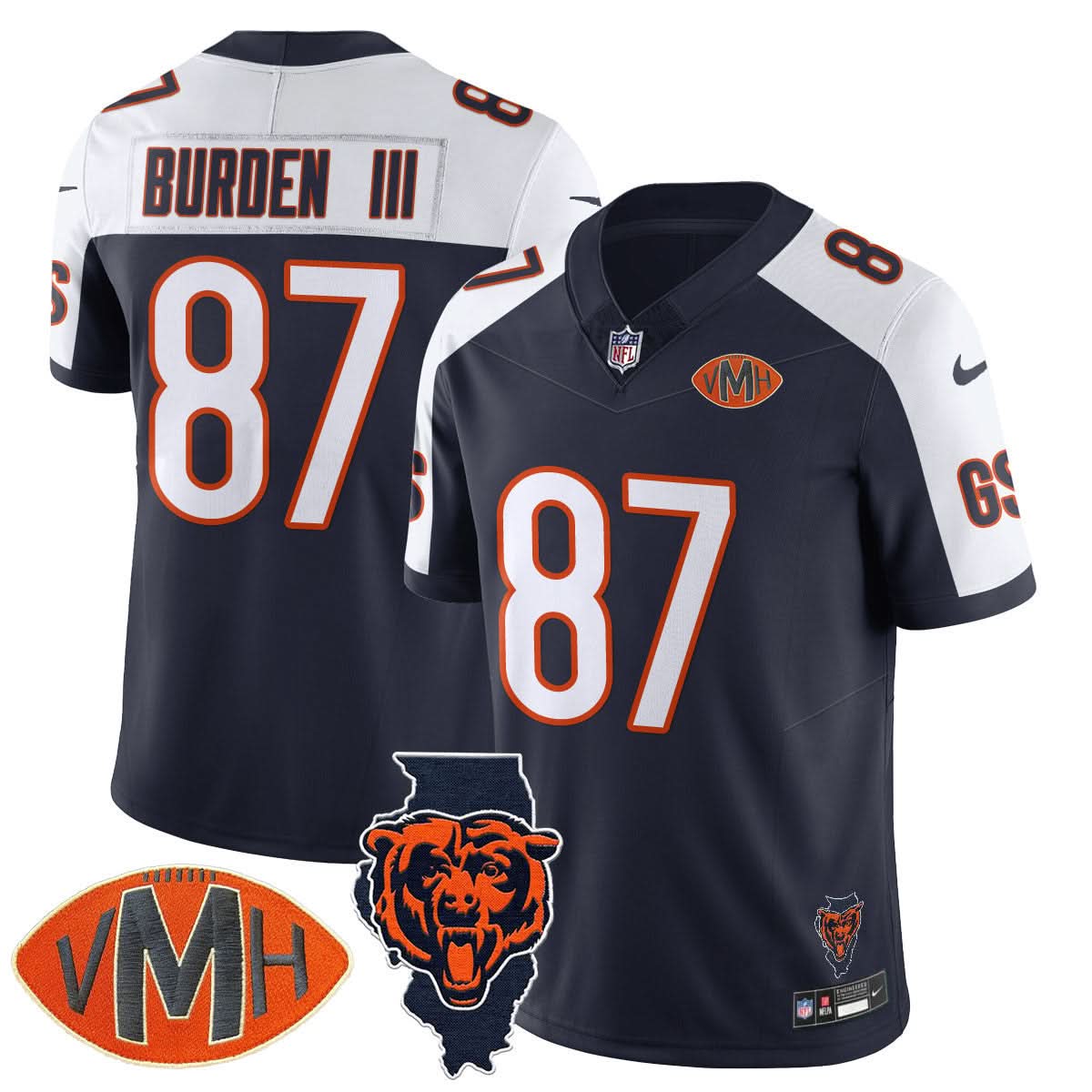 Chicago Bears Honor Virginia Halas McCaskey Jersey - All Stitched
