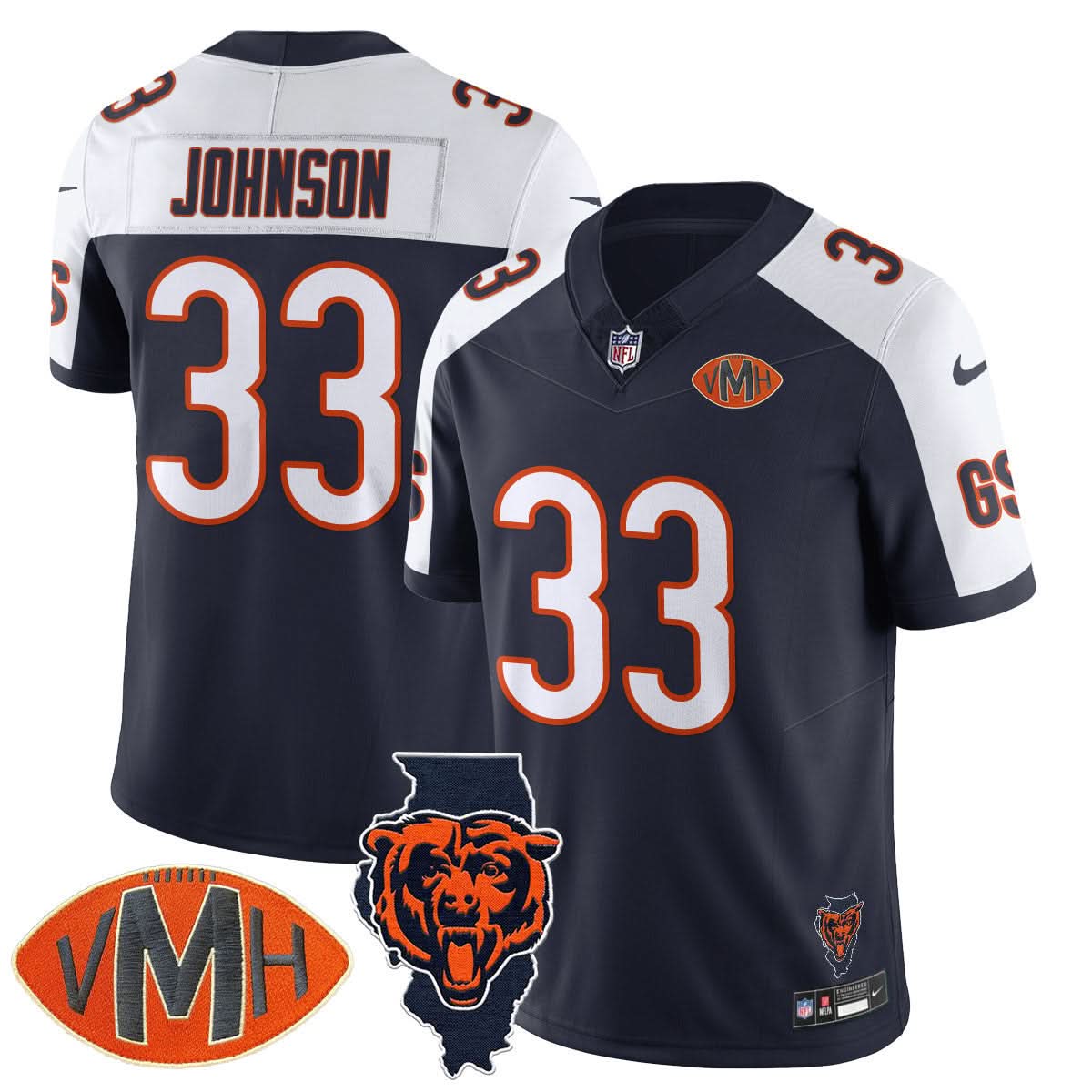 Chicago Bears Honor Virginia Halas McCaskey Jersey - All Stitched