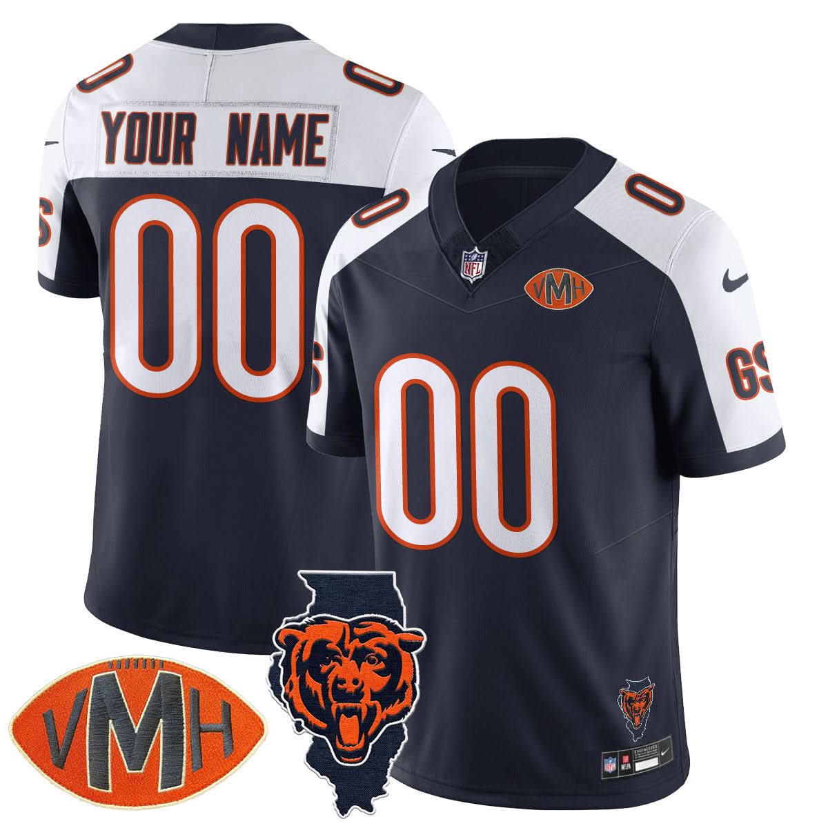 Chicago Bears Honor Virginia Halas McCaskey Jersey - All Stitched