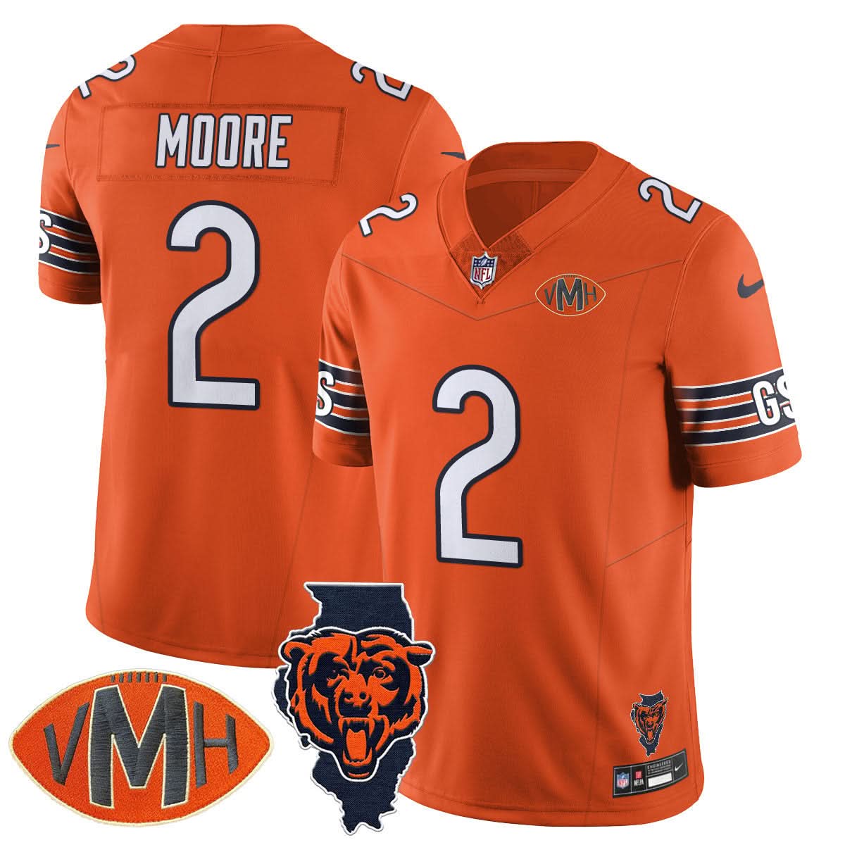 Chicago Bears Honor Virginia Halas McCaskey Jersey - All Stitched