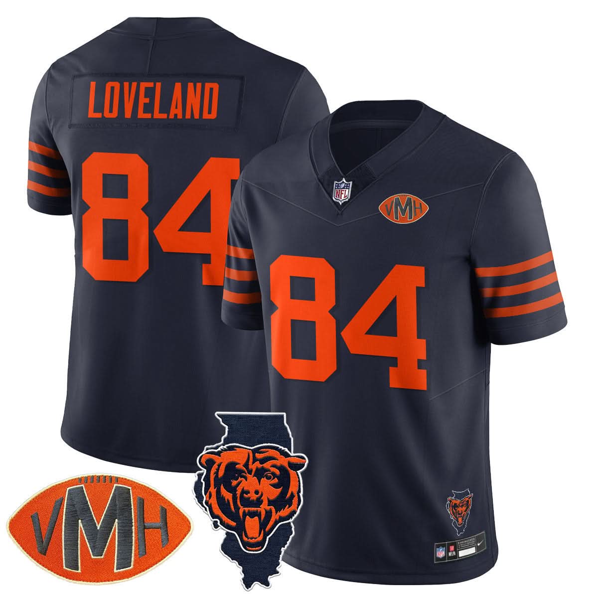 Chicago Bears Honor Virginia Halas McCaskey Jersey - All Stitched