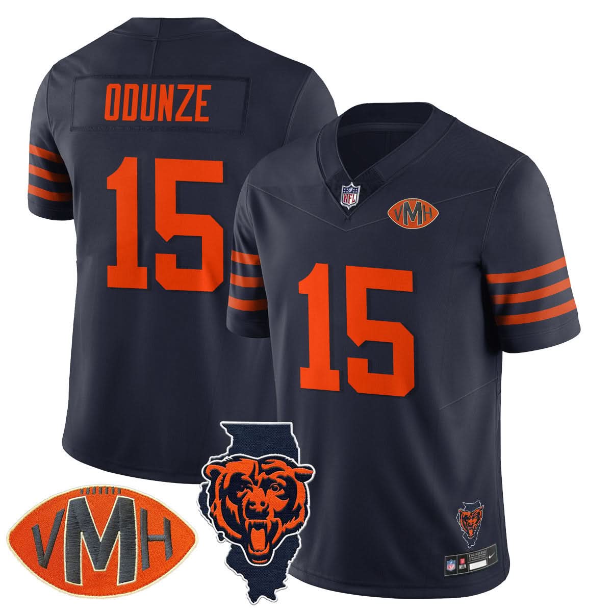 Chicago Bears Honor Virginia Halas McCaskey Jersey - All Stitched