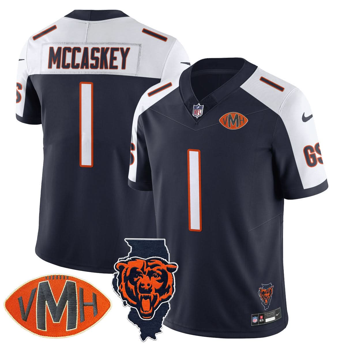 Chicago Bears Honor Virginia Halas McCaskey Jersey - All Stitched