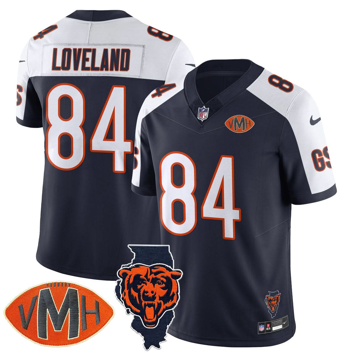 Chicago Bears Honor Virginia Halas McCaskey Jersey - All Stitched