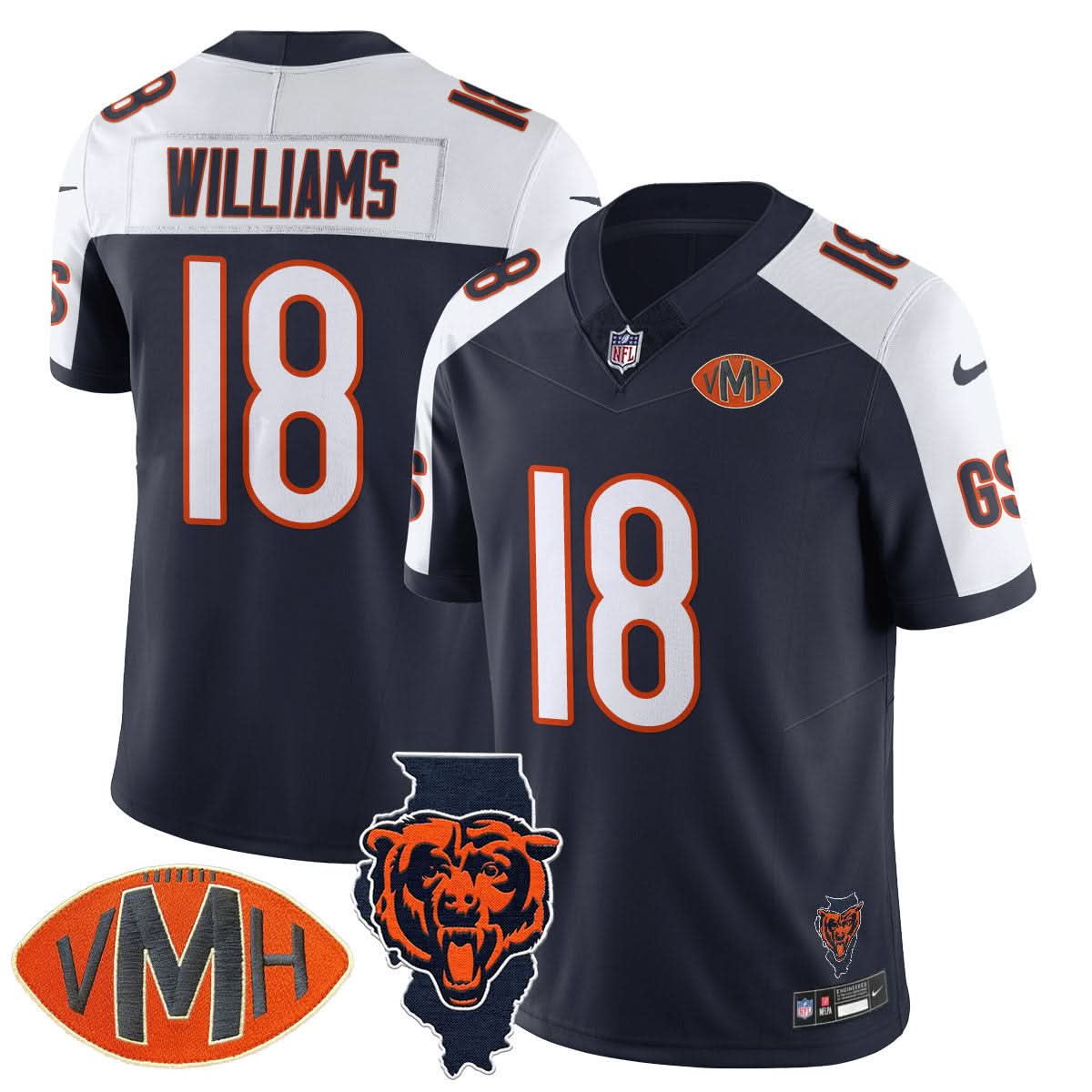 Chicago Bears Honor Virginia Halas McCaskey Jersey - All Stitched