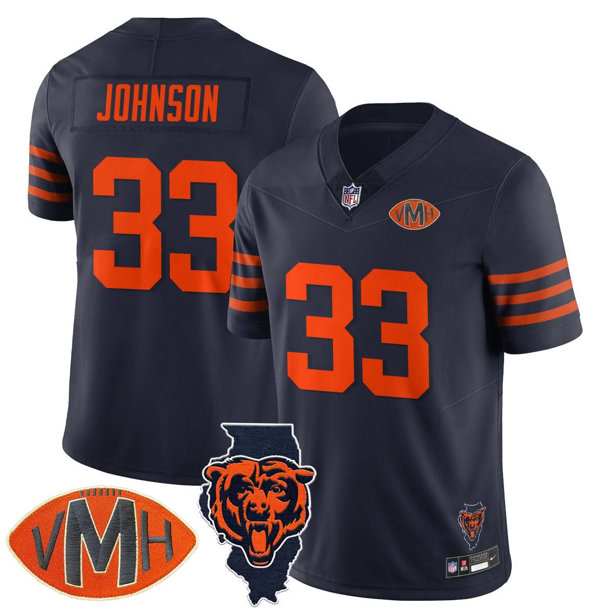 Chicago Bears Honor Virginia Halas McCaskey Jersey - All Stitched