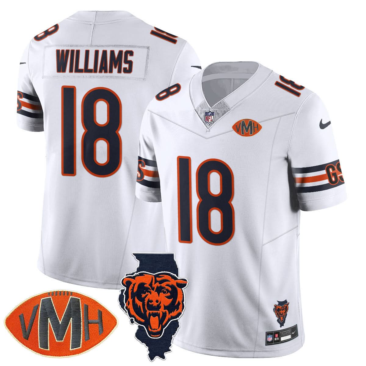 Chicago Bears Honor Virginia Halas McCaskey Jersey - All Stitched