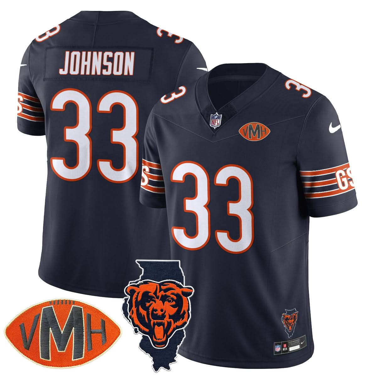 Chicago Bears Honor Virginia Halas McCaskey Jersey - All Stitched