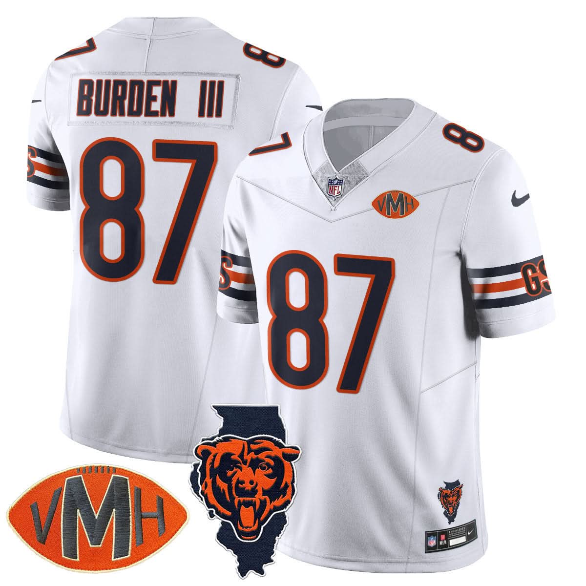 Chicago Bears Honor Virginia Halas McCaskey Jersey - All Stitched