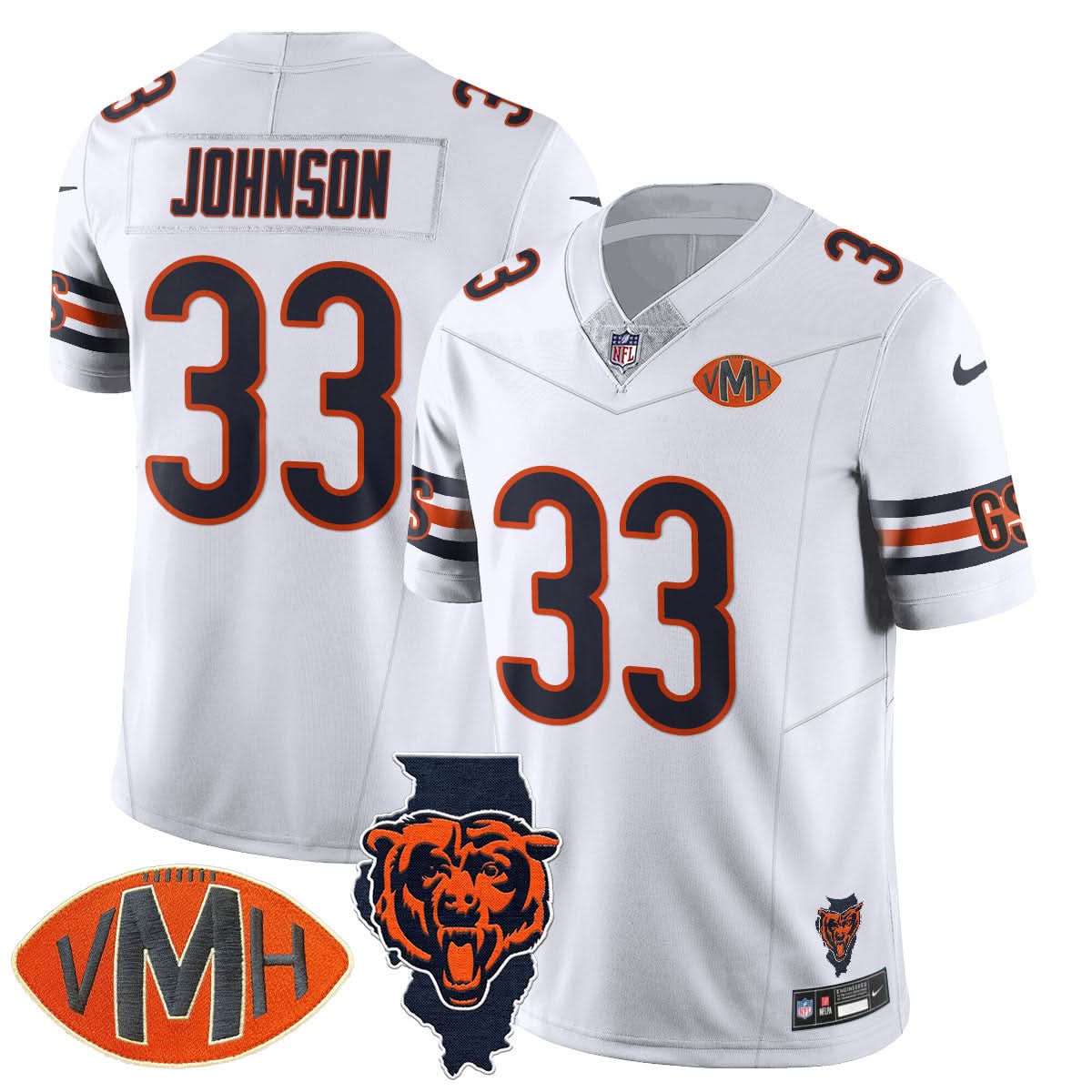 Chicago Bears Honor Virginia Halas McCaskey Jersey - All Stitched