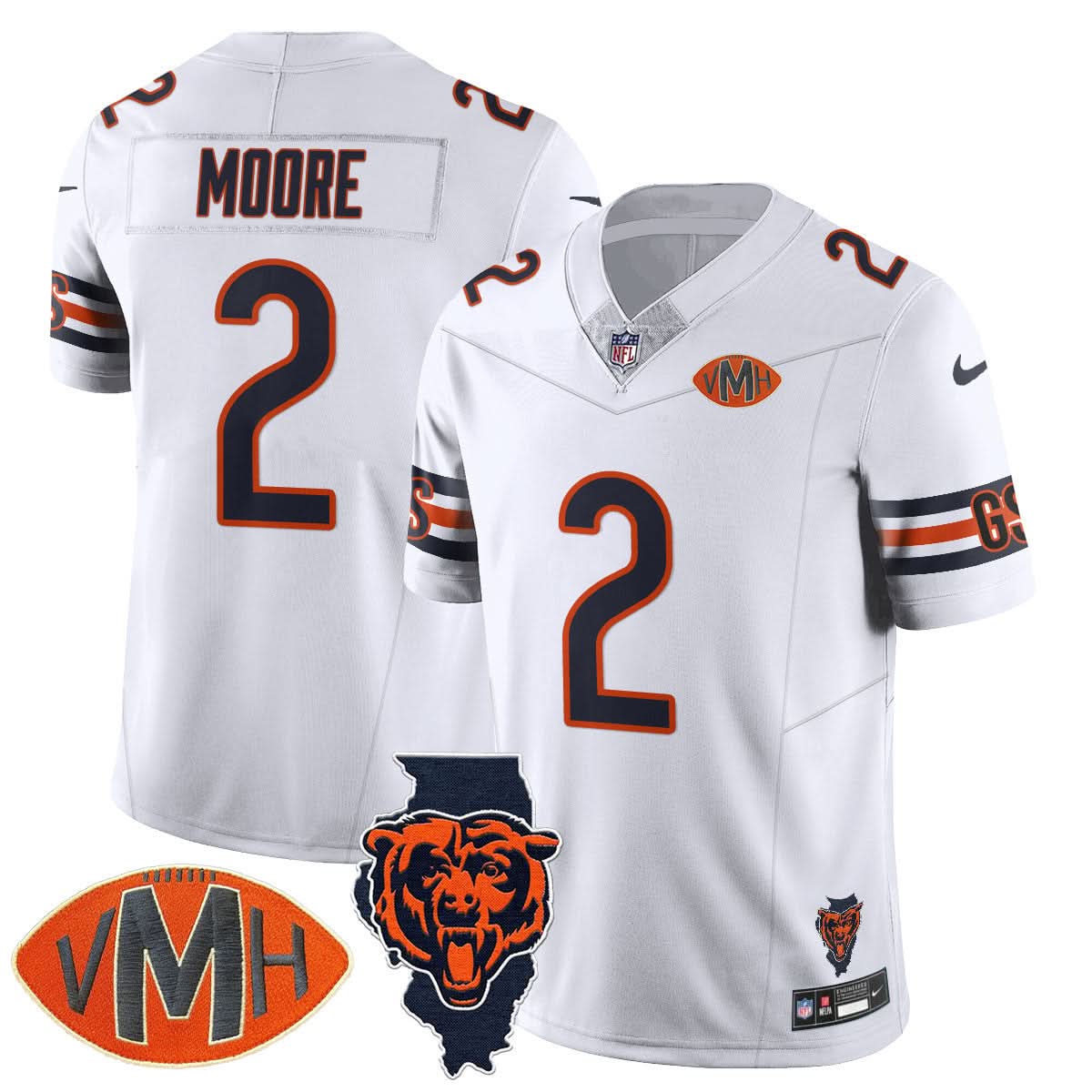 Chicago Bears Honor Virginia Halas McCaskey Jersey - All Stitched