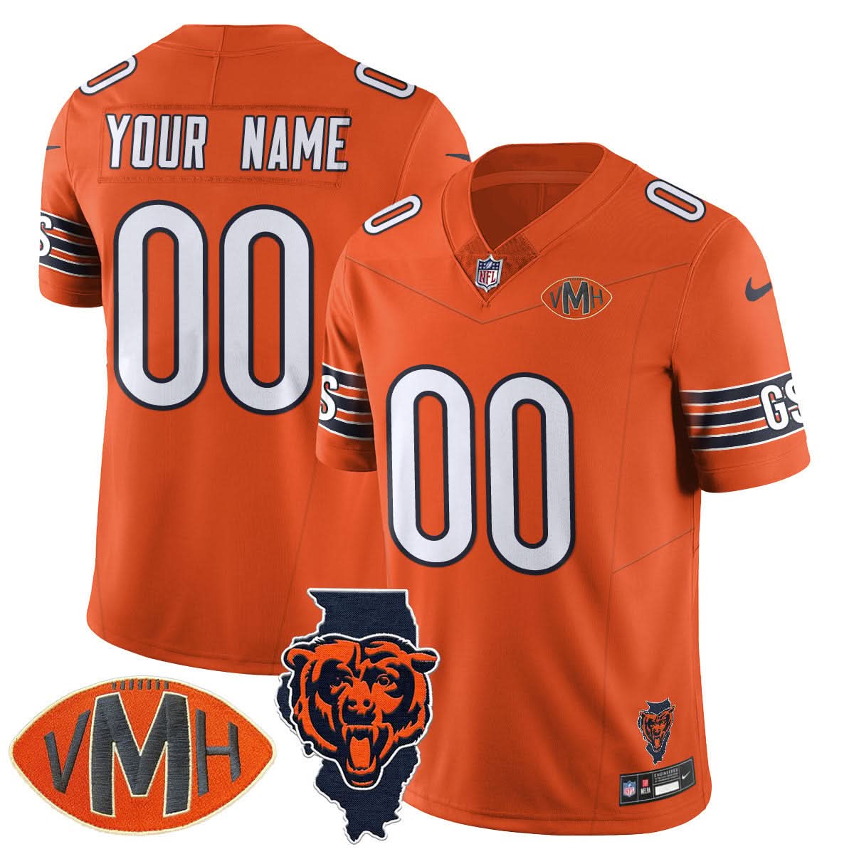 Chicago Bears Honor Virginia Halas McCaskey Jersey - All Stitched