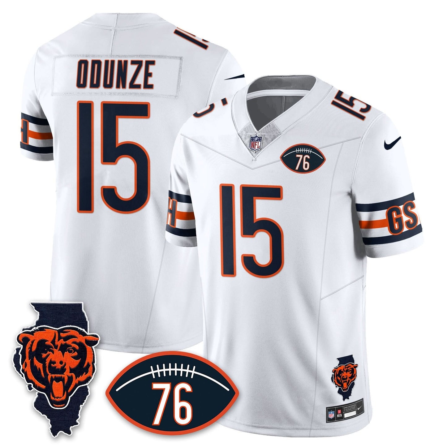 Chicago Bears Honor Steve McMichael Jersey - All Stitched