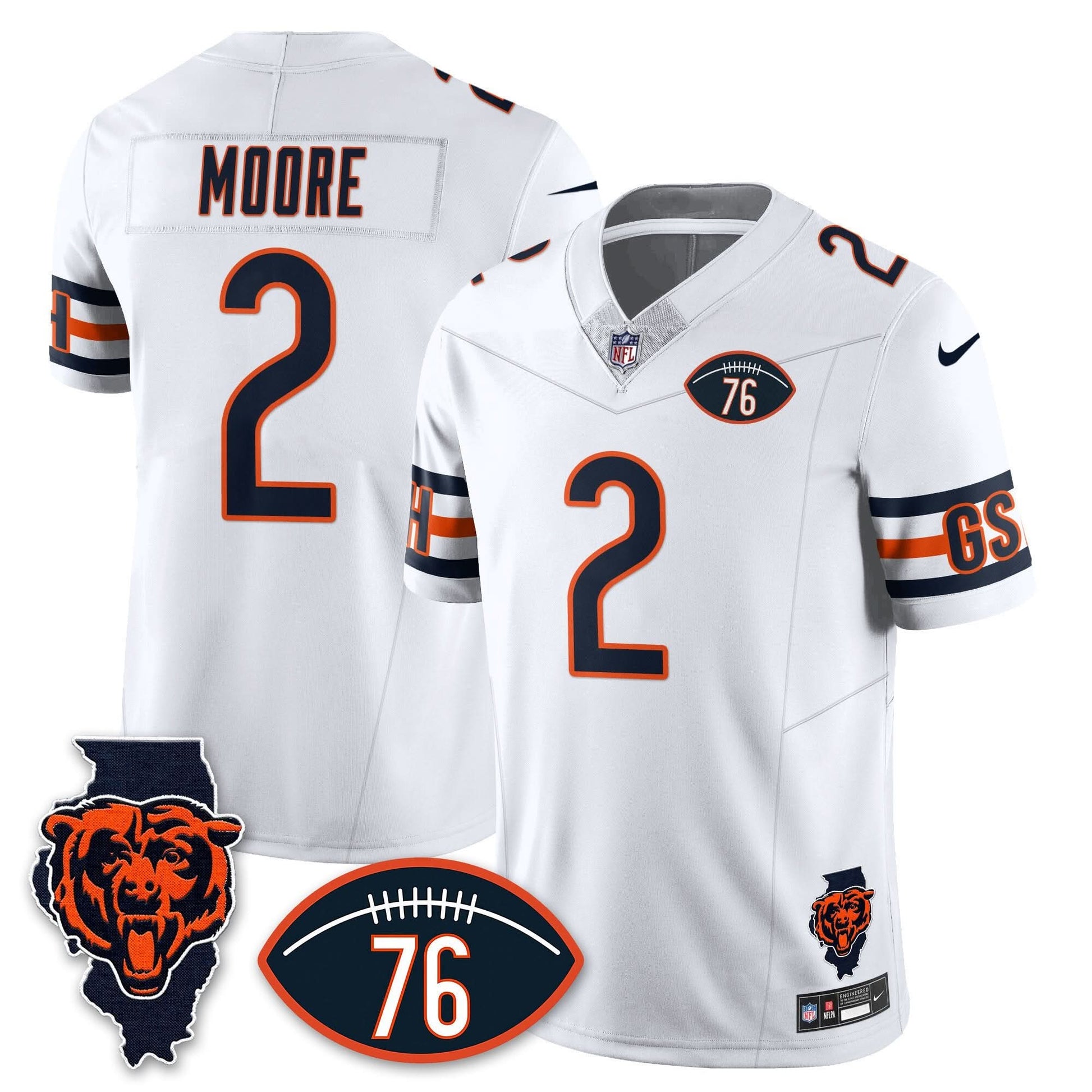 Chicago Bears Honor Steve McMichael Jersey - All Stitched