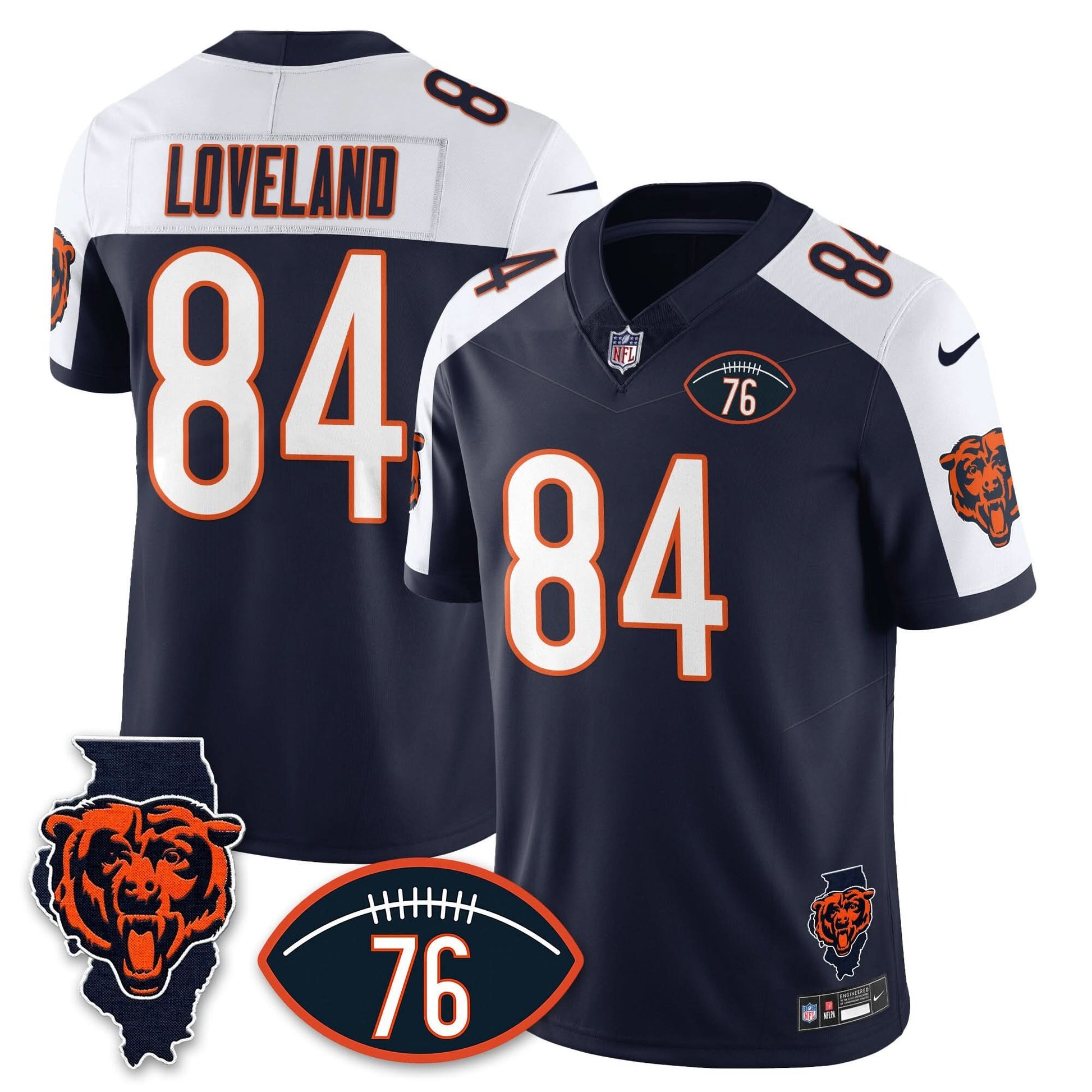 Chicago Bears Honor Steve McMichael Jersey - All Stitched