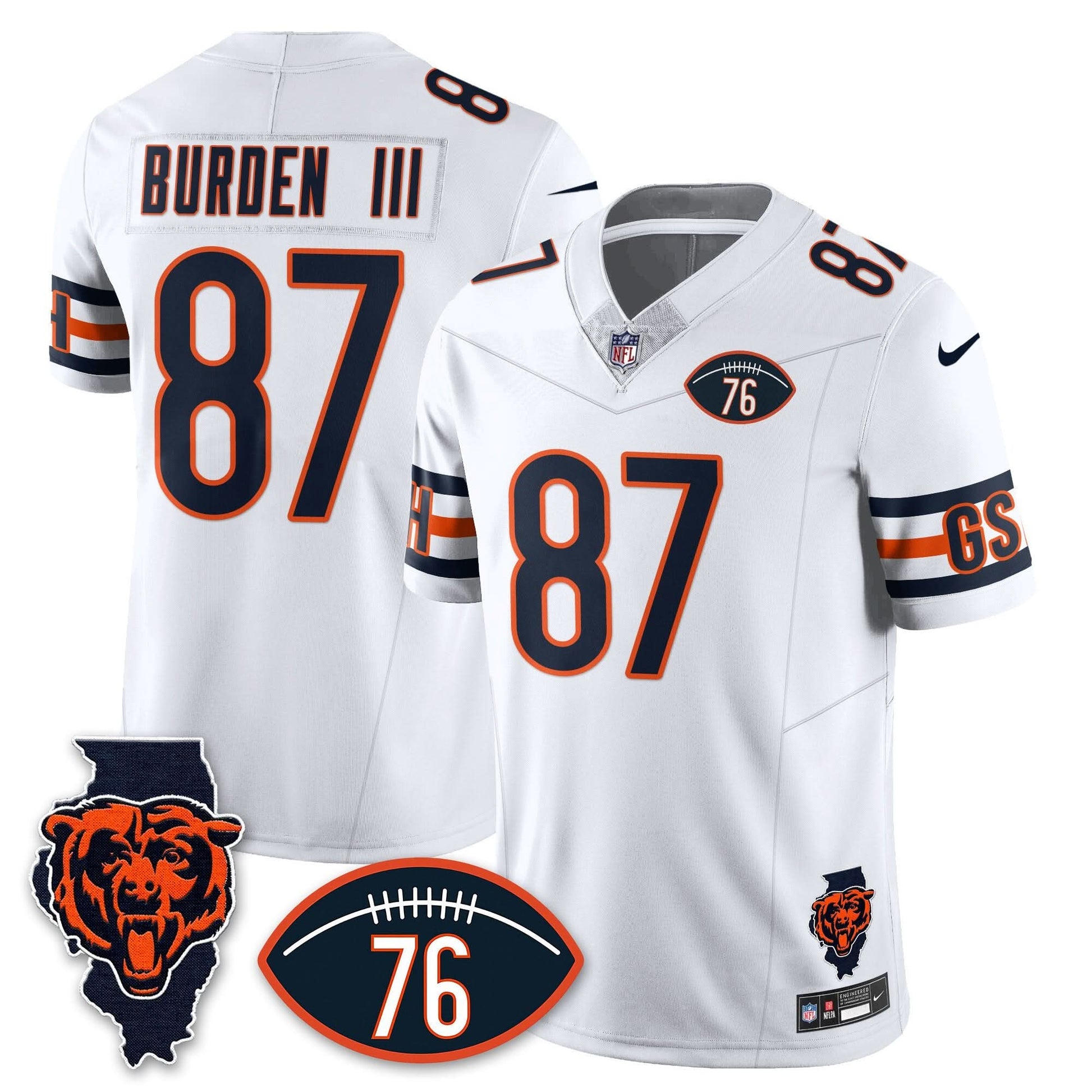 Chicago Bears Honor Steve McMichael Jersey - All Stitched