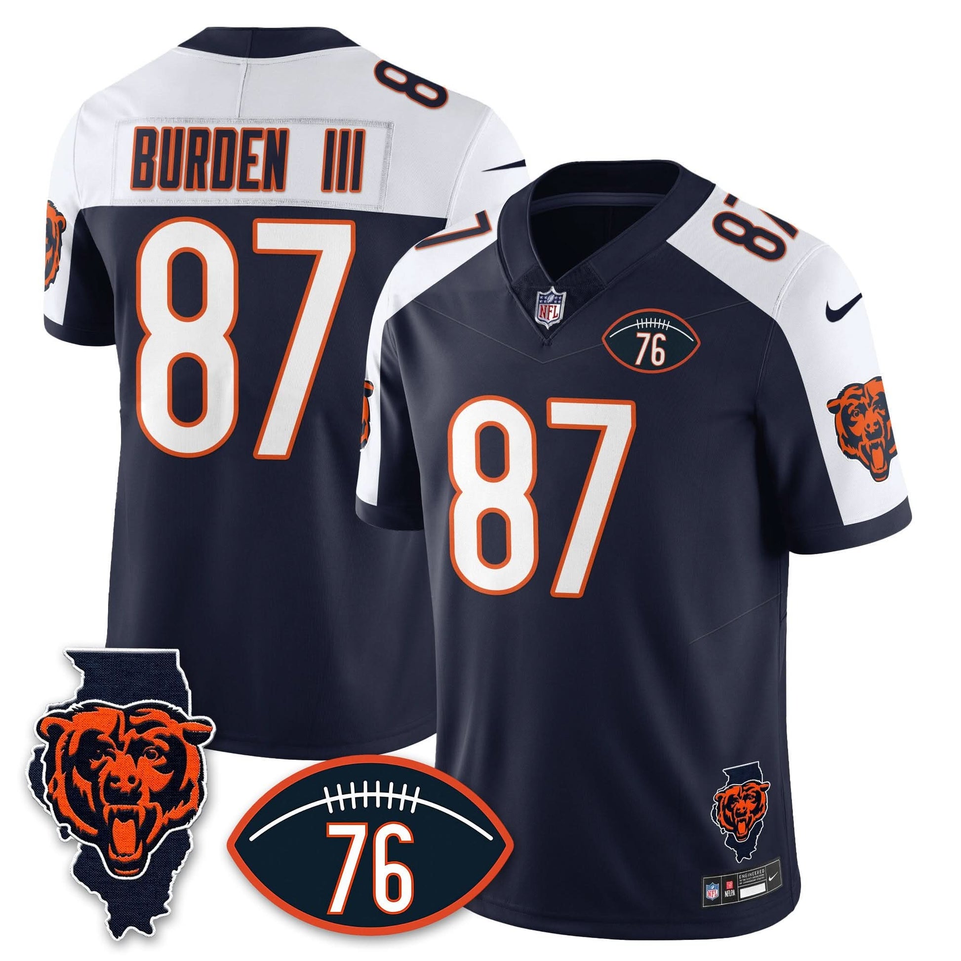 Chicago Bears Honor Steve McMichael Jersey - All Stitched