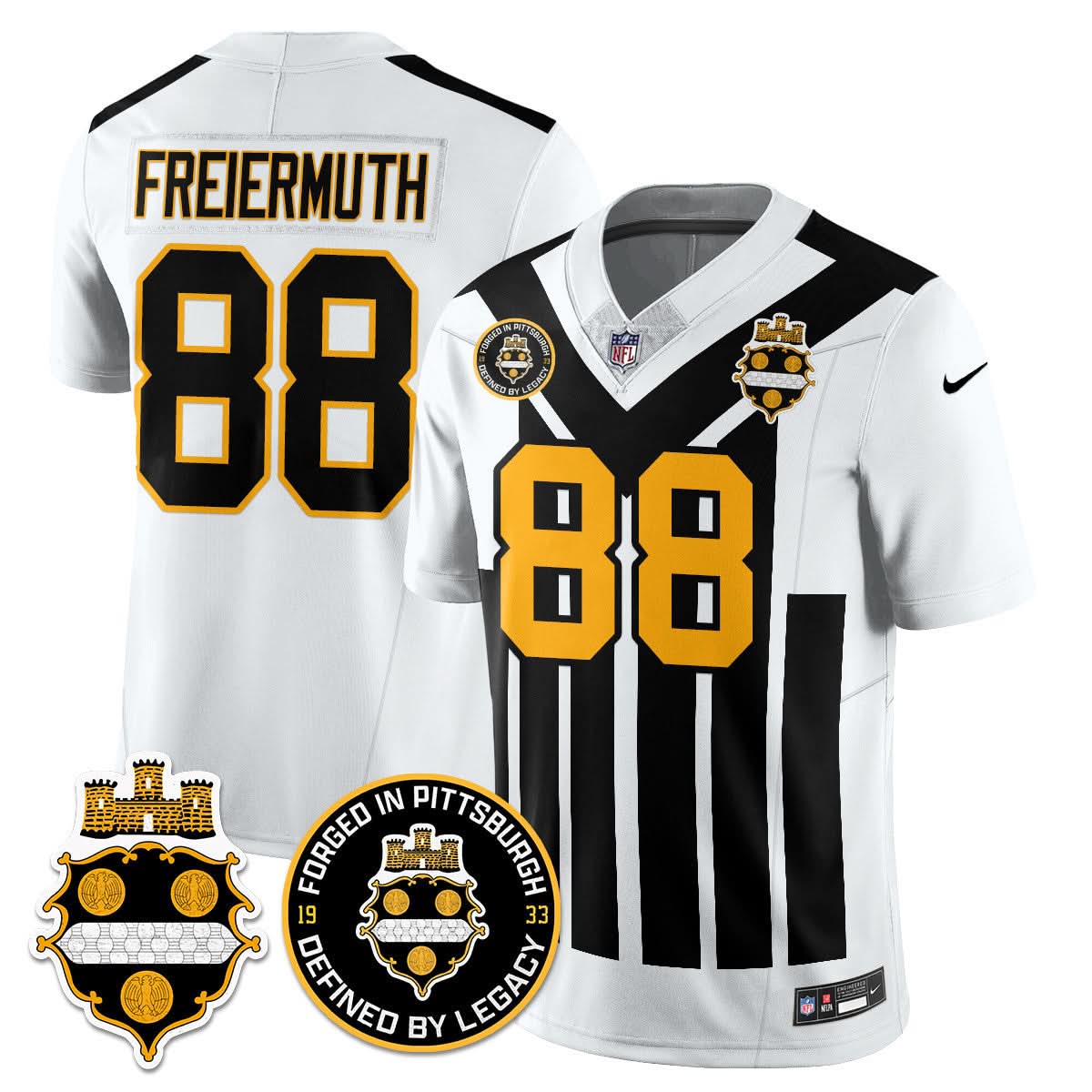 Pittsburgh Steelers Alternate 1933 Throwback Limited Jersey - All Stitched